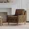 Gold & Black Animal Print Chenille Woven Pattern Upholstery Fabric by The Yard - SKU: Tiger Gold